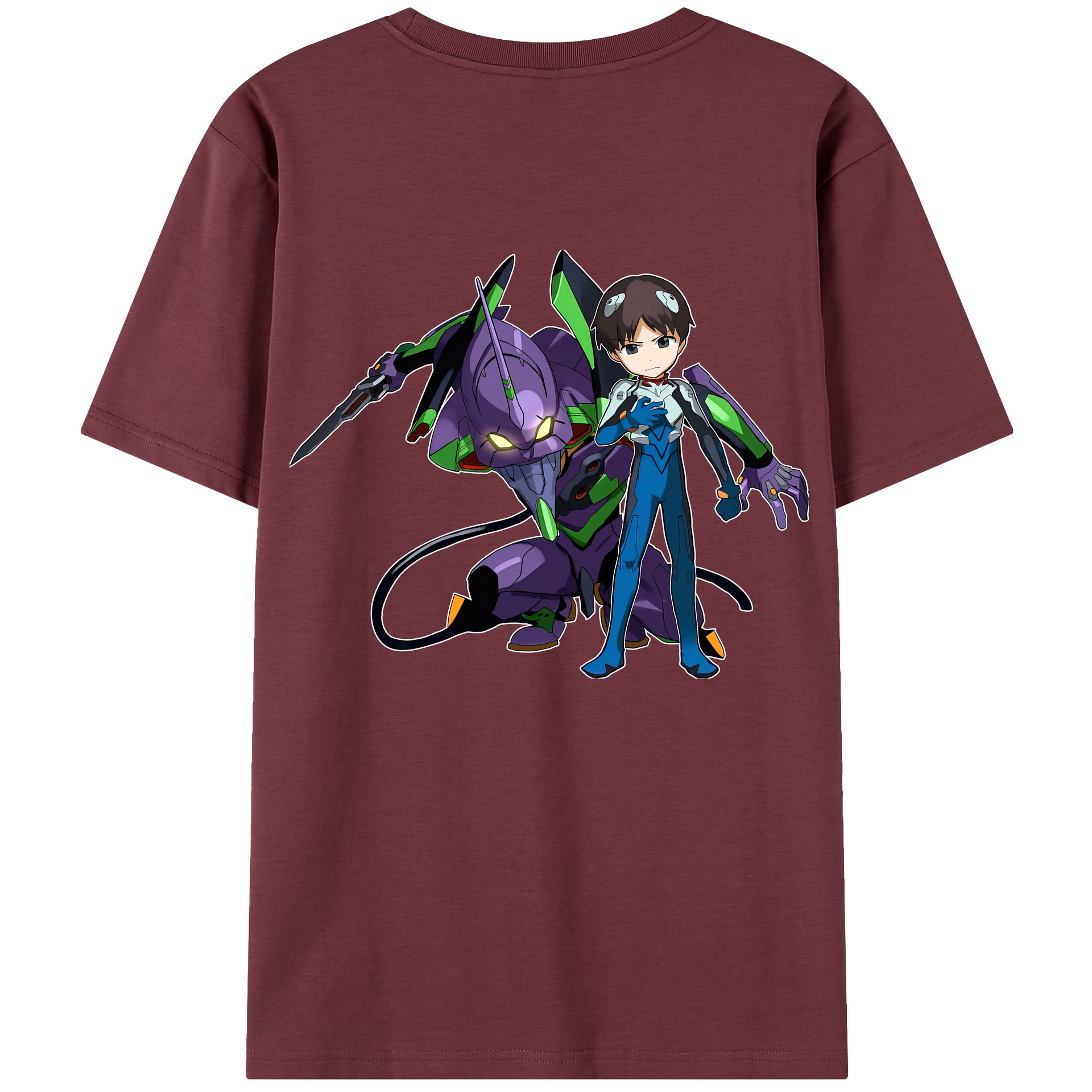 （画像用） EVA 新世紀エヴァンゲリオン 綿100％半袖Tシャツ（背面プリント）